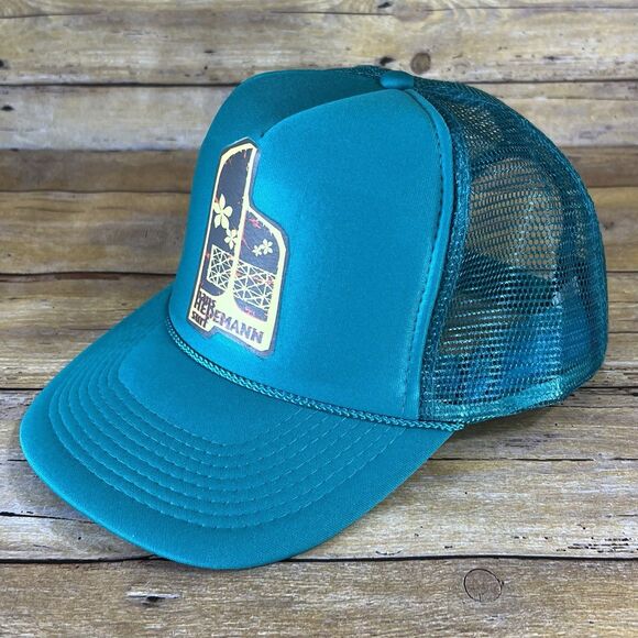 Nissun One Size Trucker Hat Turquoise 6 panel Hans Hedemann Surf Logo Adj. - Picture 2 of 15